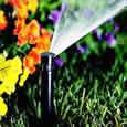 Автоматический полив. Статическая головка с регулируемым сектором полива для орошения газонов и почвопокровных растений в саду.